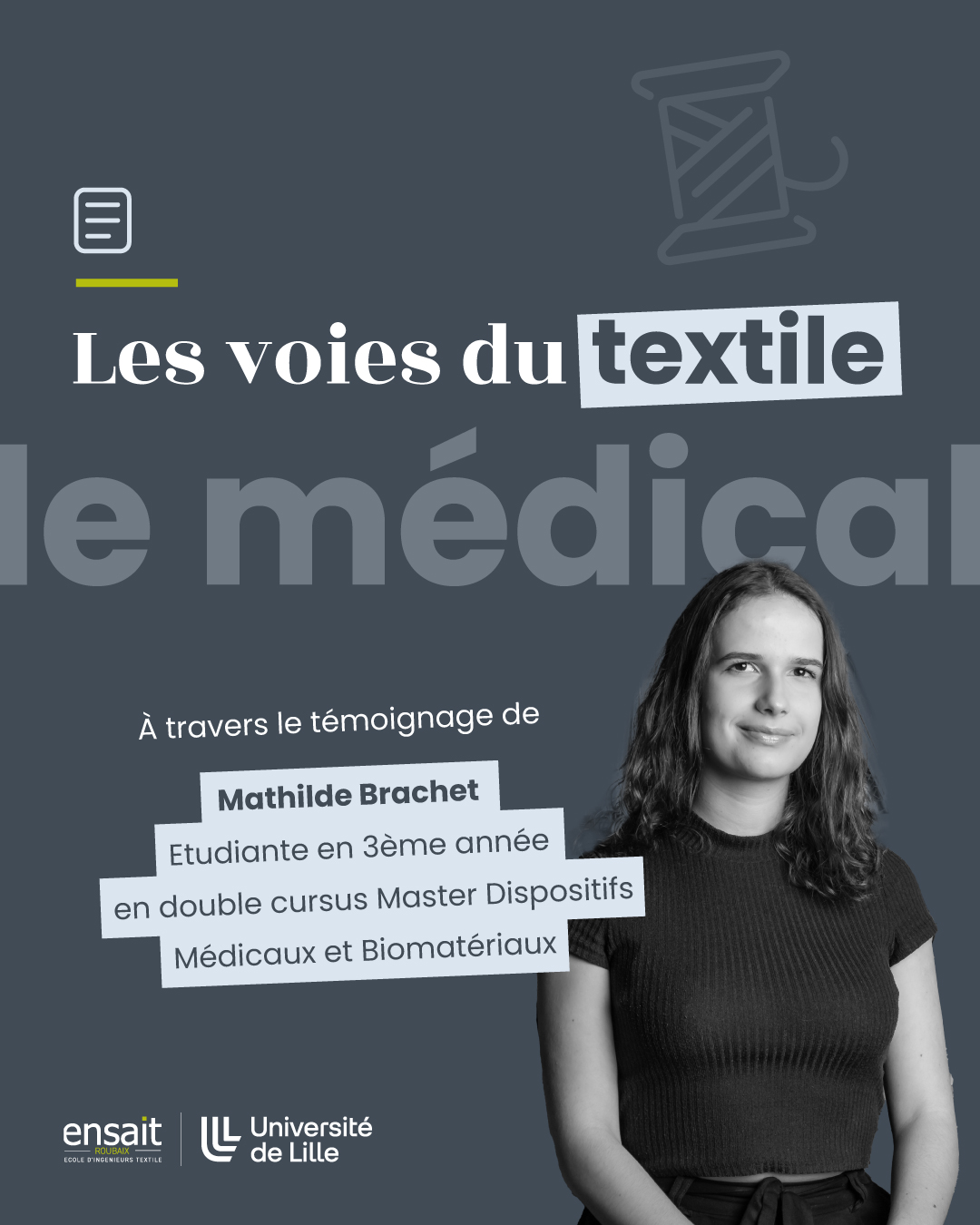 Lire la suite à propos de l’article Les voies du textile : le médical avec Mathilde Brachet