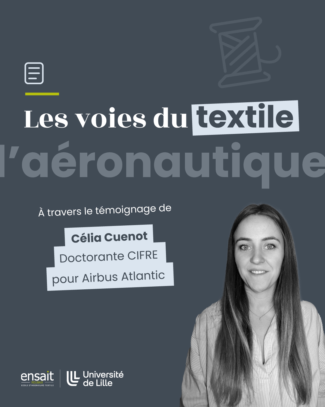 Lire la suite à propos de l’article Les voies du textile : l’aéronautique avec Célia Cuenot