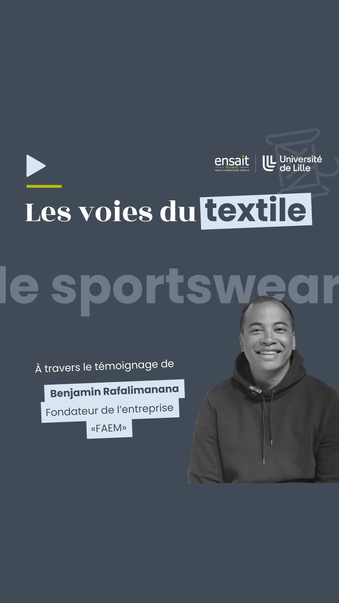 Lire la suite à propos de l’article Les voies du textile : le sportswear avec Benjamin Rafalimanana