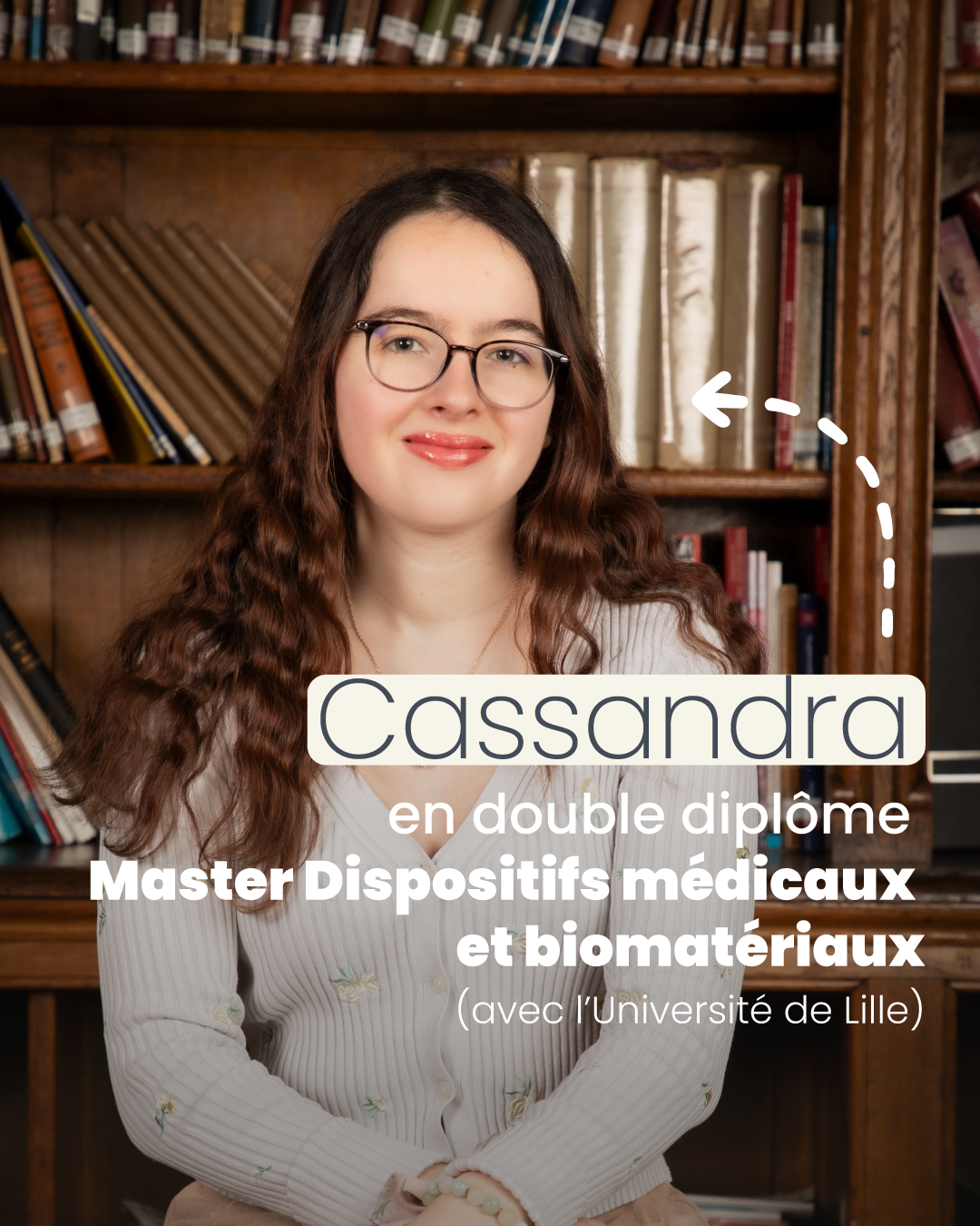 Lire la suite à propos de l’article Interview avec Cassandra : Elève ingénieure ENSAIT en Double Diplôme Master Dispositifs Médicaux et Biomatériaux